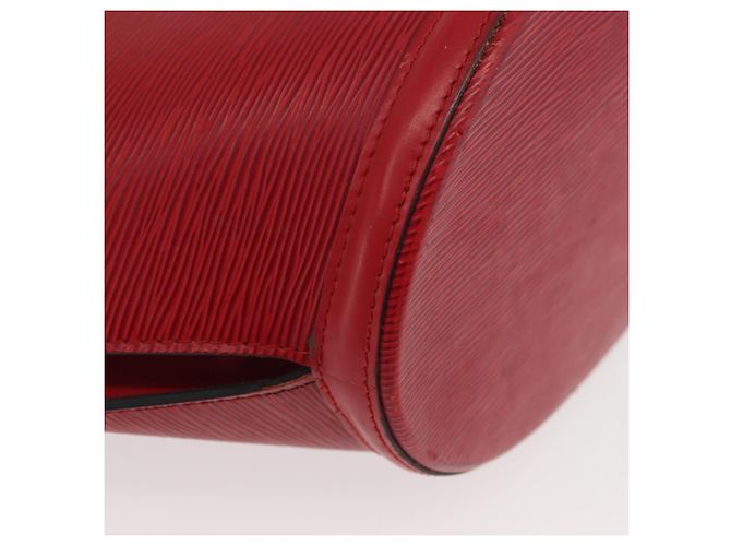 LOUIS VUITTON Bolsa de Hombro Epi Saint Jacques Roja M52277 LV Auth 175555 - vista 16