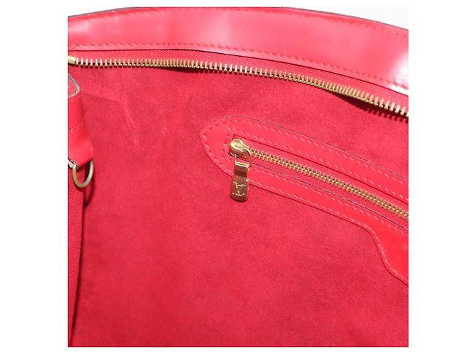 LOUIS VUITTON Bolsa de Hombro Epi Saint Jacques Roja M52277 LV Auth 175555 - vista 20