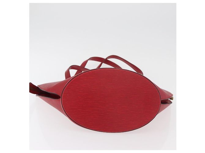 LOUIS VUITTON Bolsa de Hombro Epi Saint Jacques Roja M52277 LV Auth 175555 - vista 5