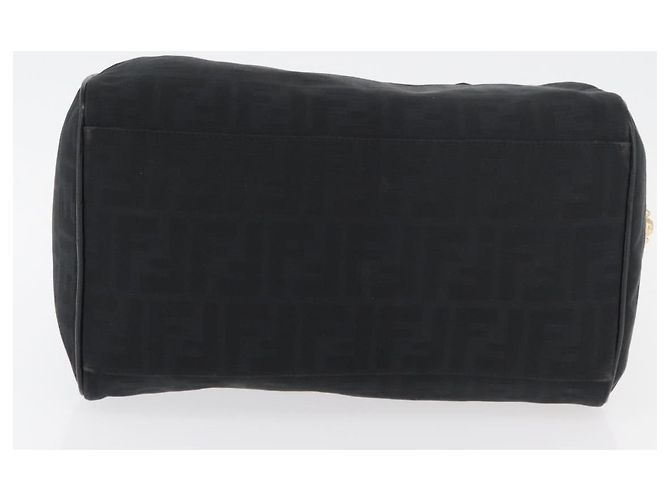 Borsa a mano in tela Zucca FENDI nera e oro Auth ka3961 Nero D'oro - vista 5