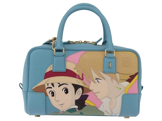 LOEWE Anagram Howl's Moving Castle Amazona 28 Sophie & Howl 2way Auth 158613SM - vista 13