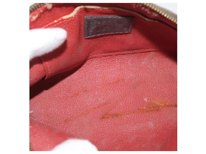 LOUIS VUITTON Pochette Cosmetica PM Damier Ebene N47516 Auth BA12124 - vista 10