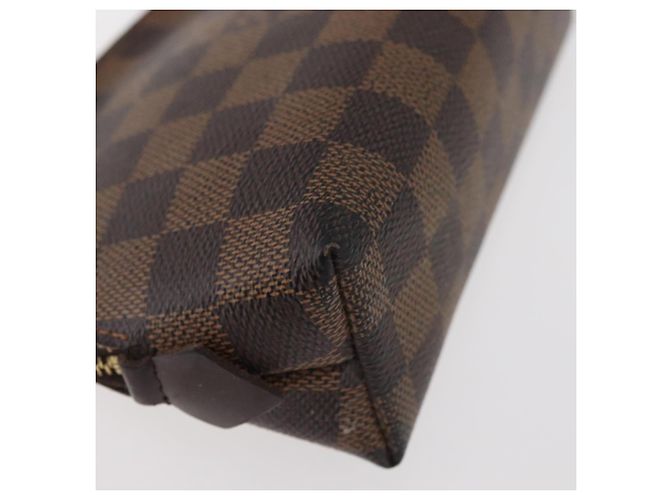 LOUIS VUITTON Pochette Cosmetica PM Damier Ebene N47516 Auth BA12124 - vista 15