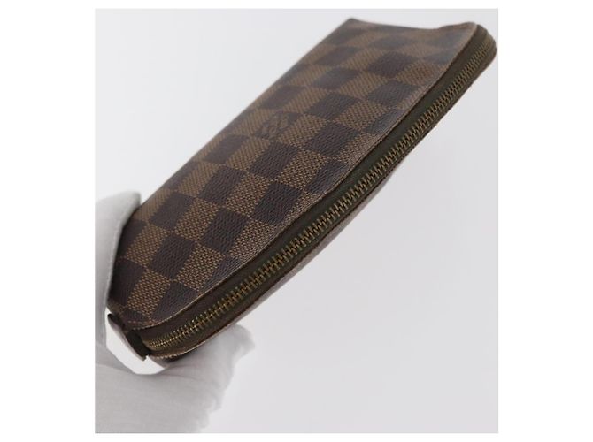 LOUIS VUITTON Pochette Cosmetica PM Damier Ebene N47516 Auth BA12124 - vista 5