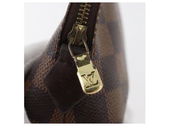 LOUIS VUITTON Pochette Cosmetica PM Damier Ebene N47516 Auth BA12124 - vista 8