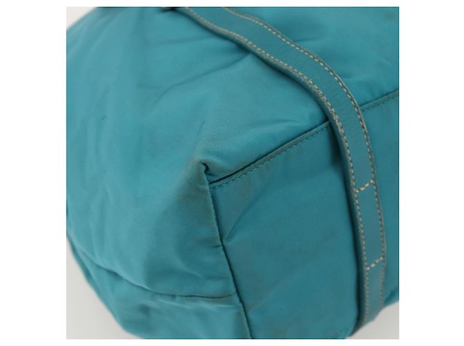 PRADA Borsa a mano in nylon azzurro chiaro argento Auth 175374 Blu chiaro - vista 14