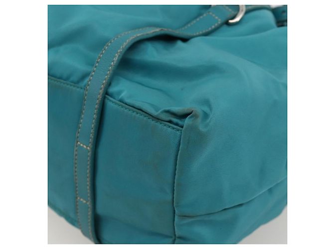 PRADA Borsa a mano in nylon azzurro chiaro argento Auth 175374 Blu chiaro - vista 15
