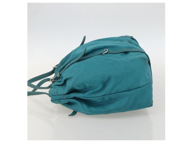 PRADA Borsa a mano in nylon azzurro chiaro argento Auth 175374 Blu chiaro - vista 3