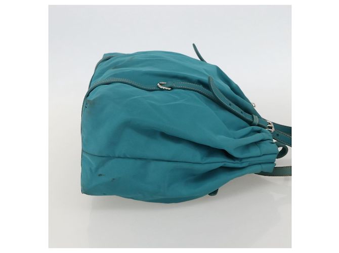 PRADA Borsa a mano in nylon azzurro chiaro argento Auth 175374 Blu chiaro - vista 4