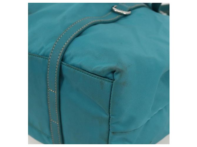 PRADA Borsa a mano in nylon azzurro chiaro argento Auth 175374 Blu chiaro - vista 9