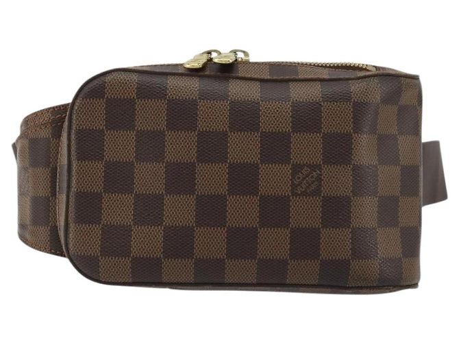 LOUIS VUITTON Borsa a Spalla Geronimos Damier Ebene N51994 LV Auth 157020 - vista 13