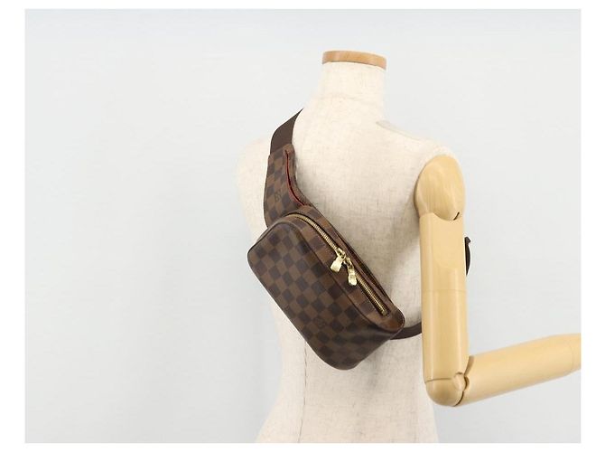 LOUIS VUITTON Borsa a Spalla Geronimos Damier Ebene N51994 LV Auth 157020 - vista 22