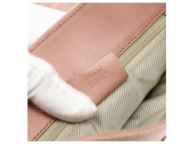 GUCCI Handtasche aus Canvas in Pink Silber 76480 Auth mr2317 - Ansicht 12