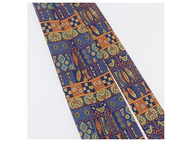 Hermès HERMES Necktie Silk Blue Auth 174892 - view 11