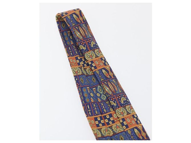 Hermès HERMES Necktie Silk Blue Auth 174892 - view 13