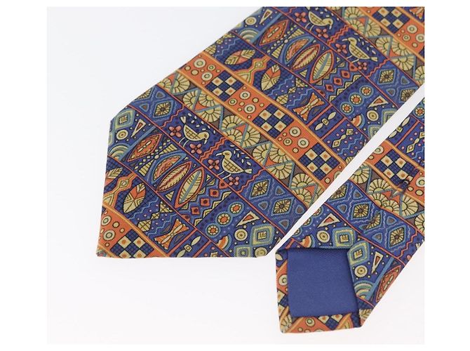 Hermès HERMES Necktie Silk Blue Auth 174892 - view 3