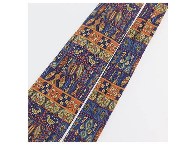 Hermès HERMES Necktie Silk Blue Auth 174892 - view 5