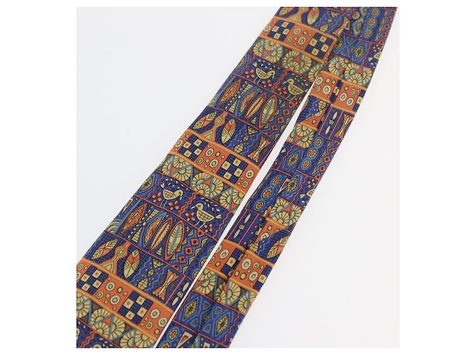 Hermès HERMES Necktie Silk Blue Auth 174892 - view 6