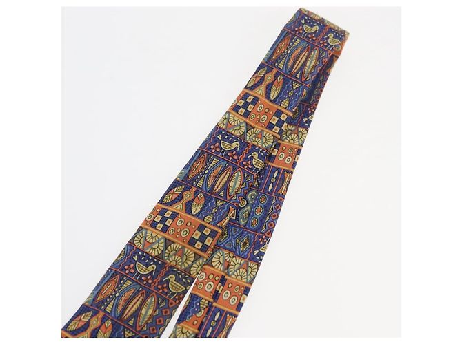 Hermès HERMES Necktie Silk Blue Auth 174892 - view 7