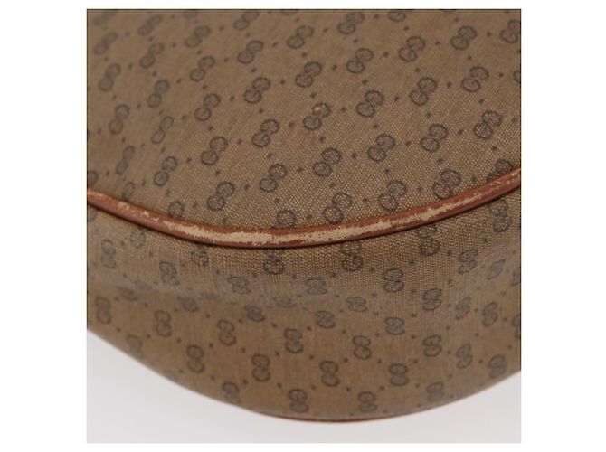 Gucci Borsa a Spalla Micro GG Supreme PVC Beige Oro 001 067 0719 Auth ka3876 D'oro - vista 15