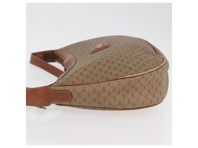 Gucci Borsa a Spalla Micro GG Supreme PVC Beige Oro 001 067 0719 Auth ka3876 D'oro - vista 4