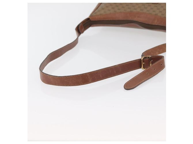 Gucci Borsa a Spalla Micro GG Supreme PVC Beige Oro 001 067 0719 Auth ka3876 D'oro - vista 7