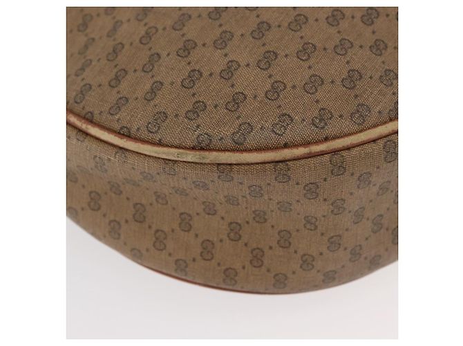 Gucci Borsa a Spalla Micro GG Supreme PVC Beige Oro 001 067 0719 Auth ka3876 D'oro - vista 9