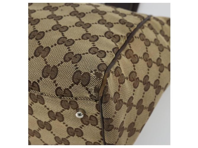 Borsa a mano Gucci GG Canvas Web Sherry Line Beige Rosso Verde 145810 Auth 175735 - vista 9
