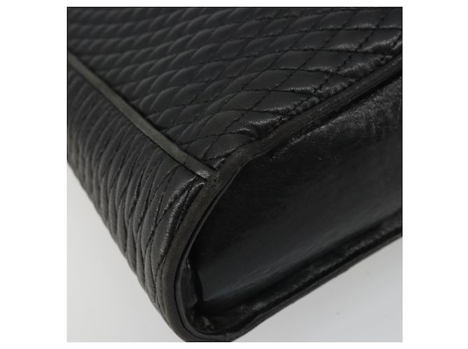 BALLY Borsa a Spalla in Pelle Nera e Oro Auth 176596 Nero D'oro - vista 14