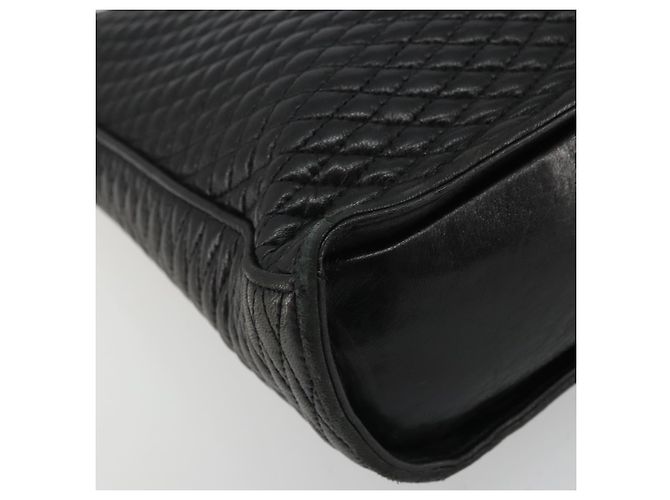 BALLY Borsa a Spalla in Pelle Nera e Oro Auth 176596 Nero D'oro - vista 16