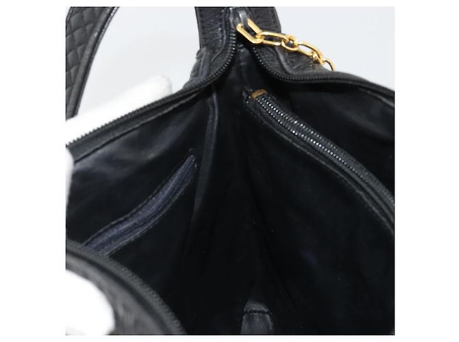 BALLY Borsa a Spalla in Pelle Nera e Oro Auth 176596 Nero D'oro - vista 19