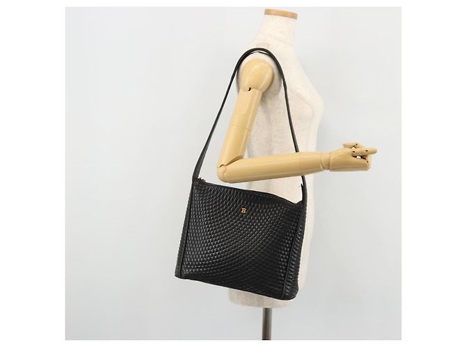 BALLY Borsa a Spalla in Pelle Nera e Oro Auth 176596 Nero D'oro - vista 25