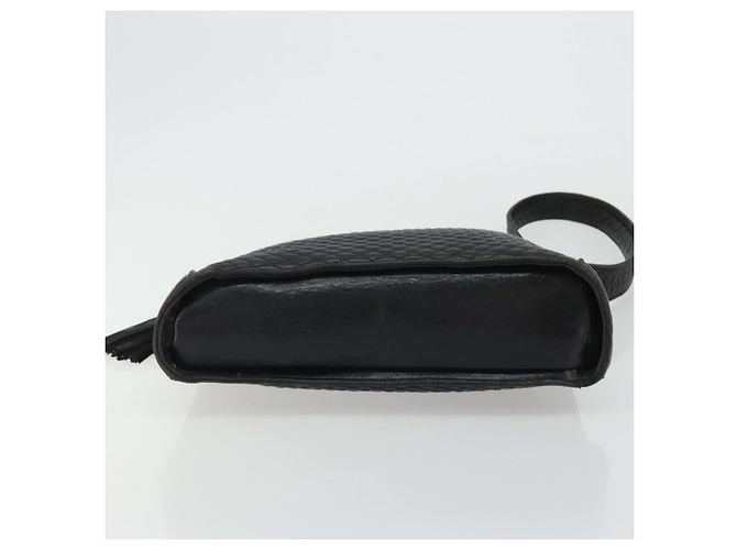 BALLY Borsa a Spalla in Pelle Nera e Oro Auth 176596 Nero D'oro - vista 5