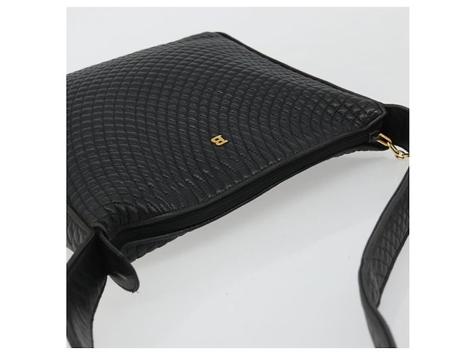 BALLY Borsa a Spalla in Pelle Nera e Oro Auth 176596 Nero D'oro - vista 6