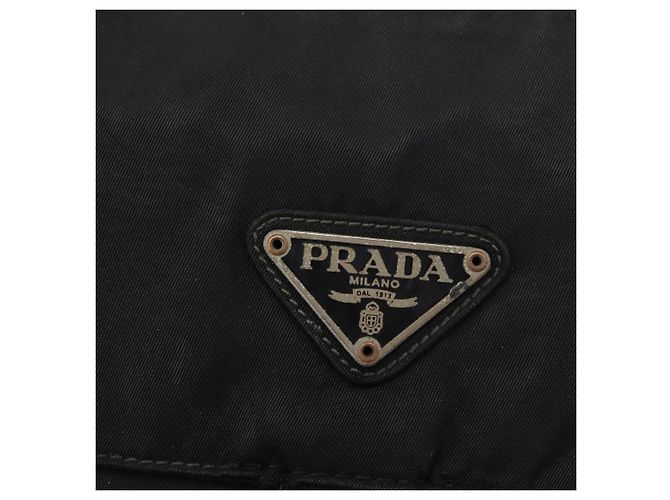 Borsa a Spalla PRADA Nylon Nero Argento Autentica ka3998 - vista 19