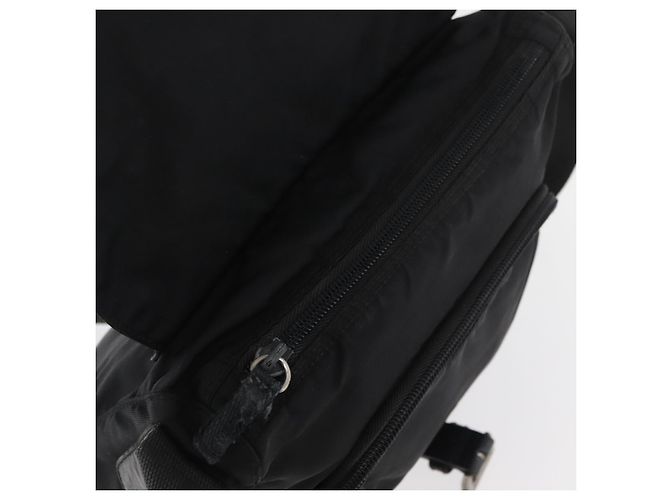 Borsa a Spalla PRADA Nylon Nero Argento Autentica ka3998 - vista 20