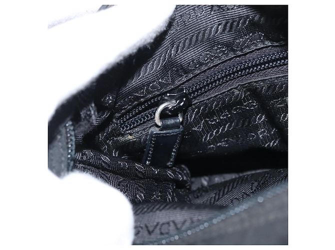 Borsa a Spalla PRADA Nylon Nero Argento Autentica ka3998 - vista 25