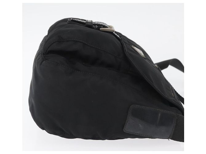 Borsa a Spalla PRADA Nylon Nero Argento Autentica ka3998 - vista 3