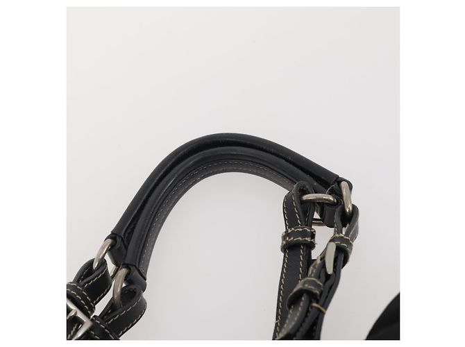 PRADA Borsa a Mano Nylon 2 Set Nero Bianco Auth 174802 - vista 6