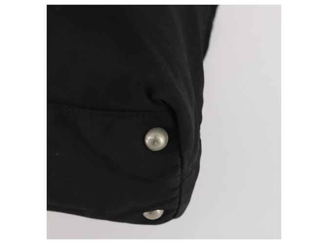 PRADA Borsa a Mano Nylon 2 Set Nero Bianco Auth 174802 - vista 8