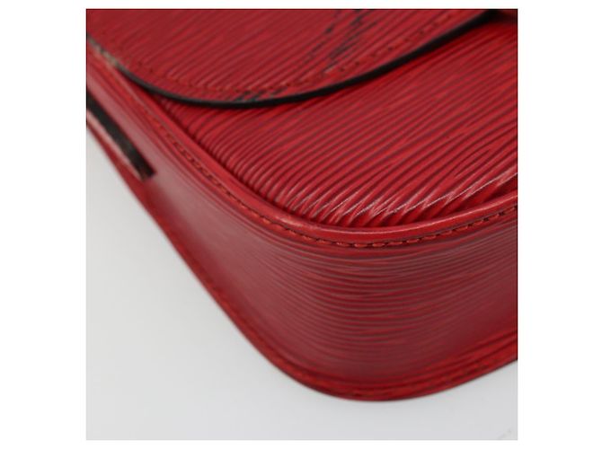 LOUIS VUITTON Borsa a Spalla Epi Saint Cloud PM Rossa M52217 LV Auth 175585 Rosso - vista 16