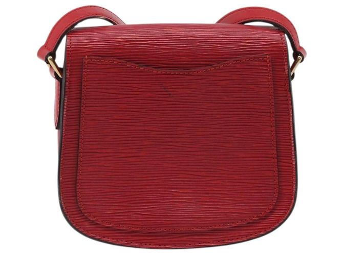 LOUIS VUITTON Borsa a Spalla Epi Saint Cloud PM Rossa M52217 LV Auth 175585 Rosso - vista 2
