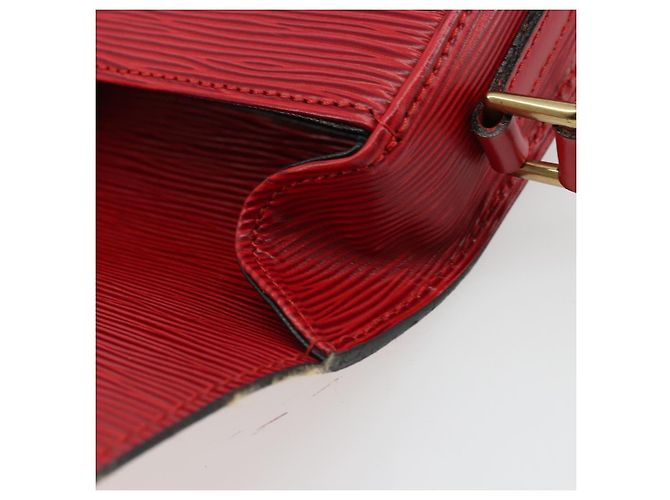 LOUIS VUITTON Borsa a Spalla Epi Saint Cloud PM Rossa M52217 LV Auth 175585 Rosso - vista 20
