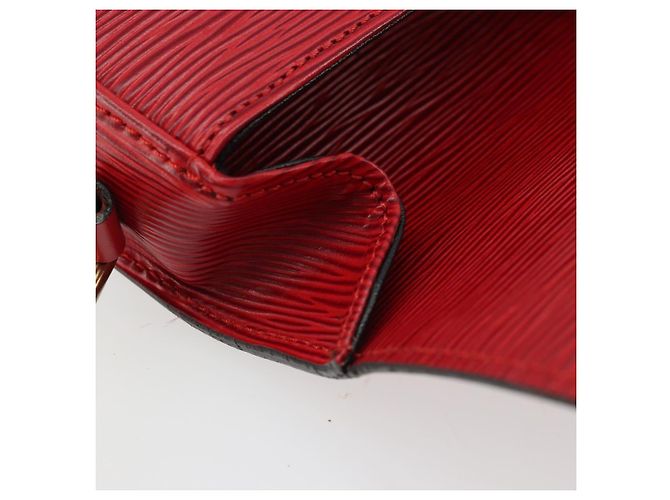 LOUIS VUITTON Borsa a Spalla Epi Saint Cloud PM Rossa M52217 LV Auth 175585 Rosso - vista 21