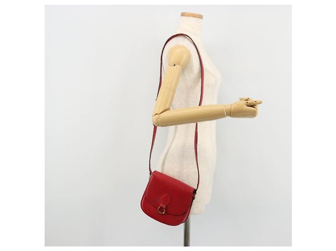 LOUIS VUITTON Borsa a Spalla Epi Saint Cloud PM Rossa M52217 LV Auth 175585 Rosso - vista 25
