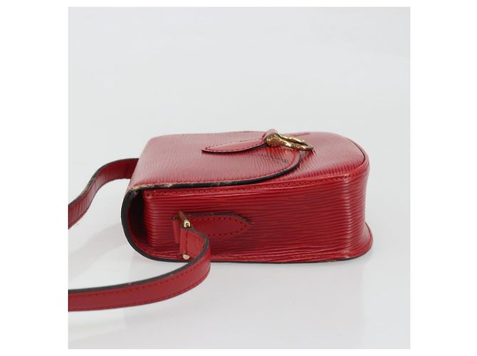 LOUIS VUITTON Borsa a Spalla Epi Saint Cloud PM Rossa M52217 LV Auth 175585 Rosso - vista 4