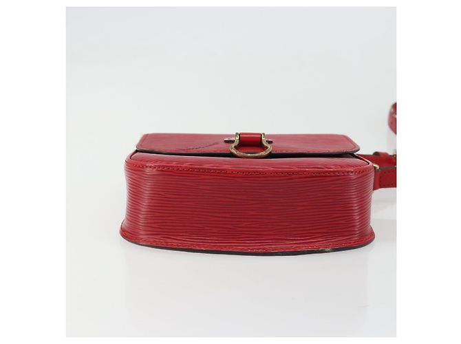 LOUIS VUITTON Borsa a Spalla Epi Saint Cloud PM Rossa M52217 LV Auth 175585 Rosso - vista 5