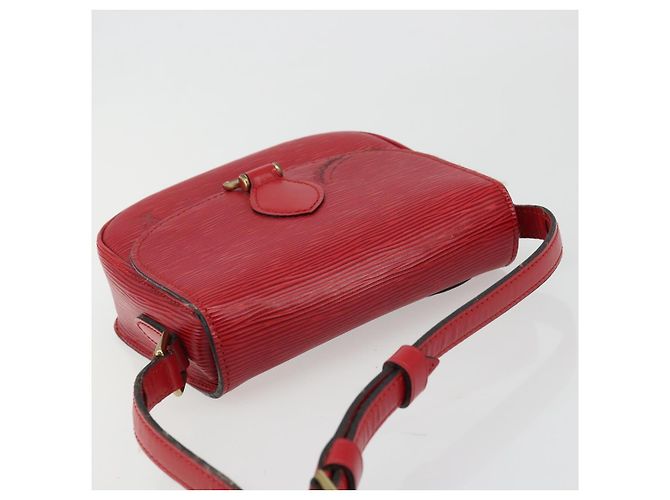 LOUIS VUITTON Borsa a Spalla Epi Saint Cloud PM Rossa M52217 LV Auth 175585 Rosso - vista 6