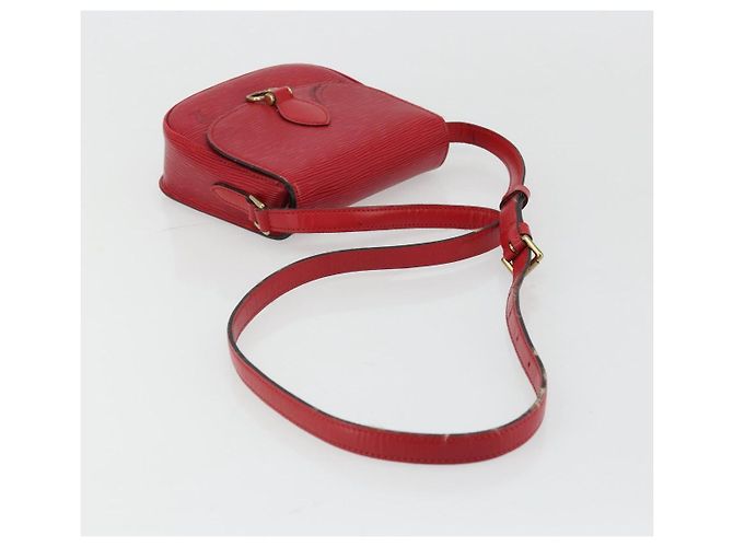LOUIS VUITTON Borsa a Spalla Epi Saint Cloud PM Rossa M52217 LV Auth 175585 Rosso - vista 7