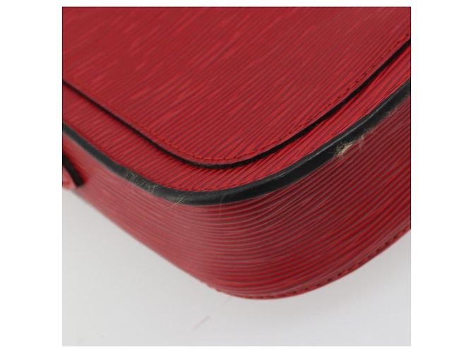 LOUIS VUITTON Borsa a Spalla Epi Saint Cloud PM Rossa M52217 LV Auth 175585 Rosso - vista 8